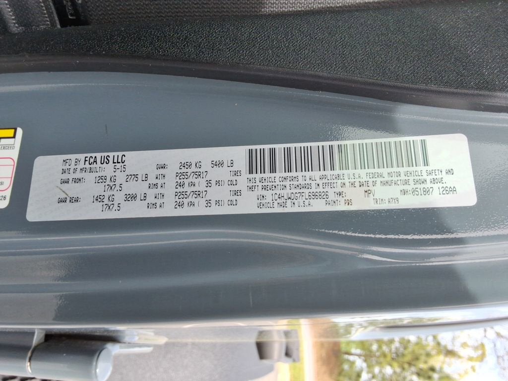 2015 Jeep Wrangler Unlimited Sport