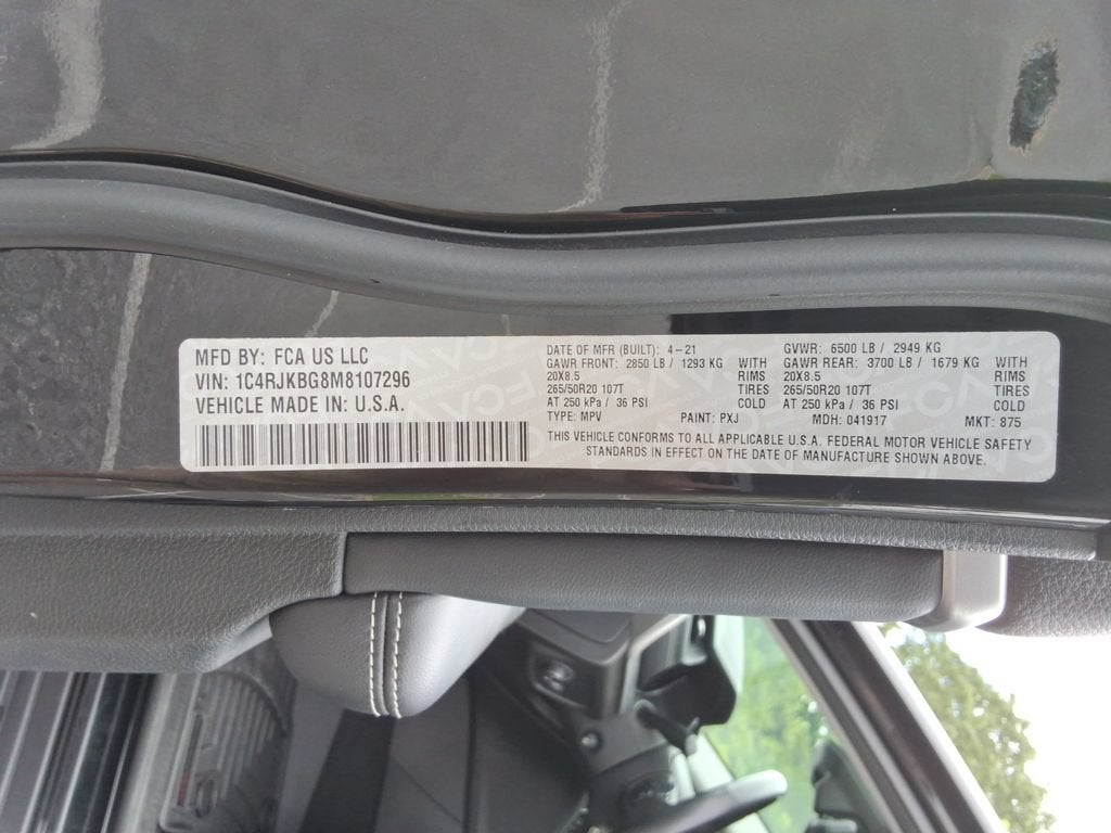 2021 Jeep Grand Cherokee L Limited 4x4