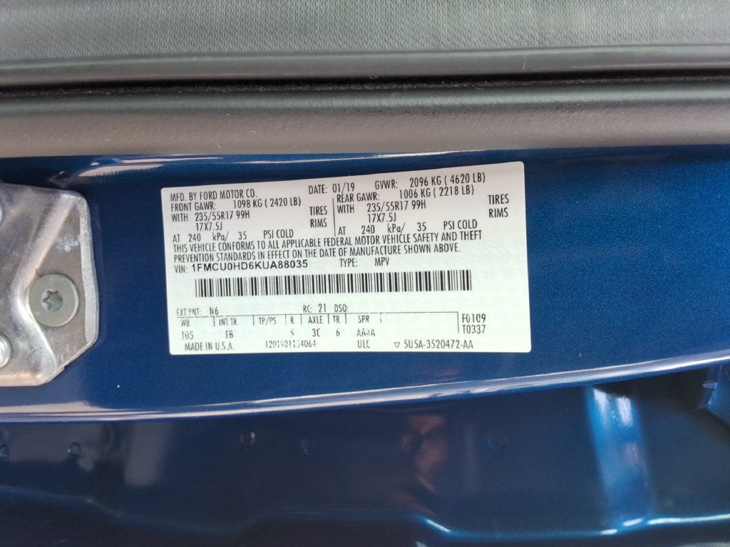2019 Ford Escape SEL