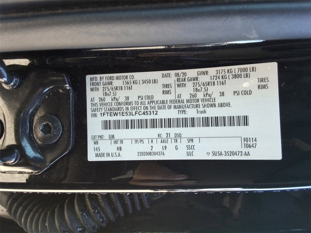 2020 Ford F-150 LARIAT