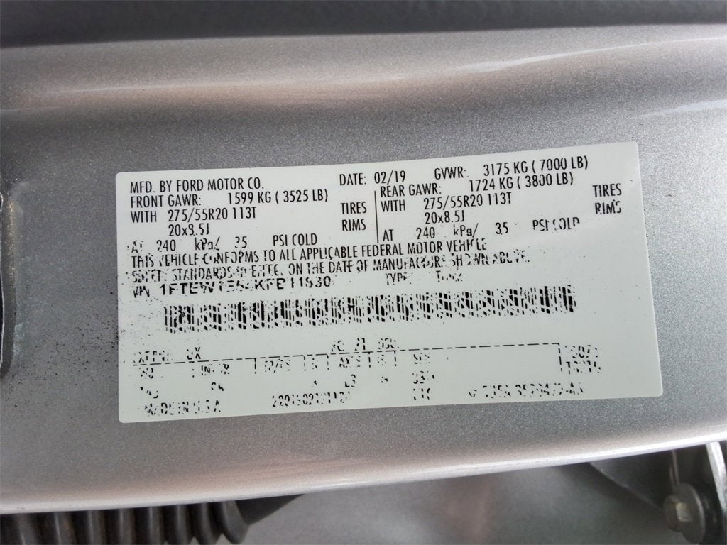 2019 Ford F-150 Platinum