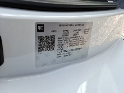 2026 Chevrolet Corvette Stingray 2LT