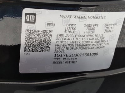 2026 Chevrolet Corvette Z06 2LZ