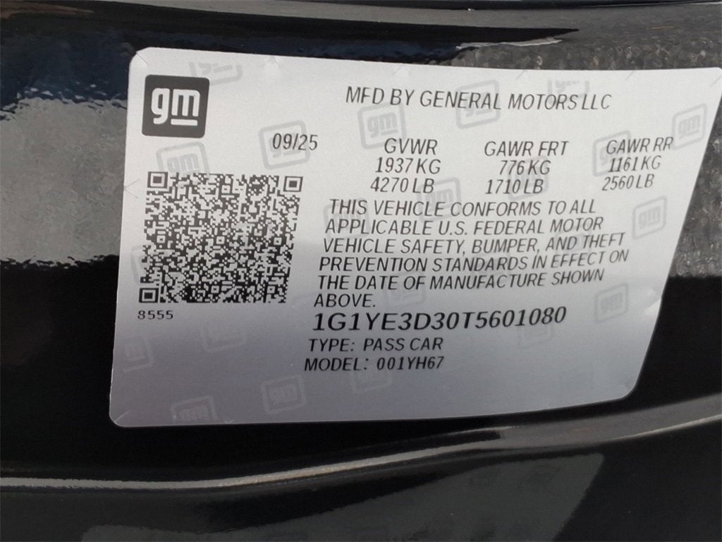 2026 Chevrolet Corvette Z06 2LZ