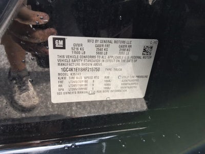 2017 Chevrolet Silverado 3500 HD High Country