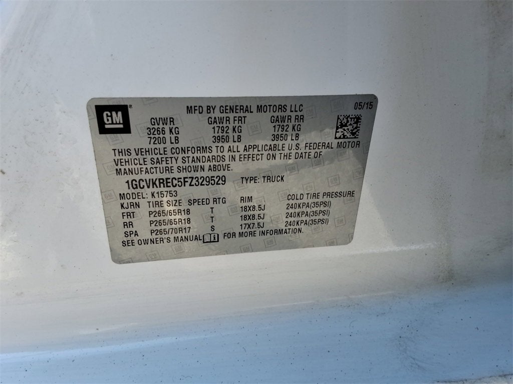 2015 Chevrolet Silverado 1500 LT