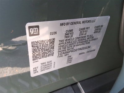 2026 Chevrolet Tahoe Z71