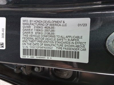 2023 Honda Accord Hybrid EX-L