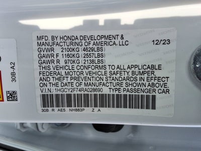 2024 Honda Accord Hybrid Sport-L