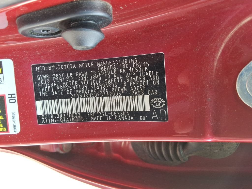 2015 Toyota Corolla S Plus