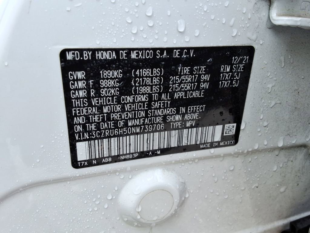 2022 Honda HR-V AWD EX