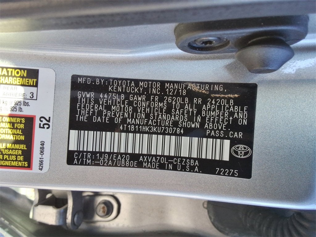 2019 Toyota Camry SE