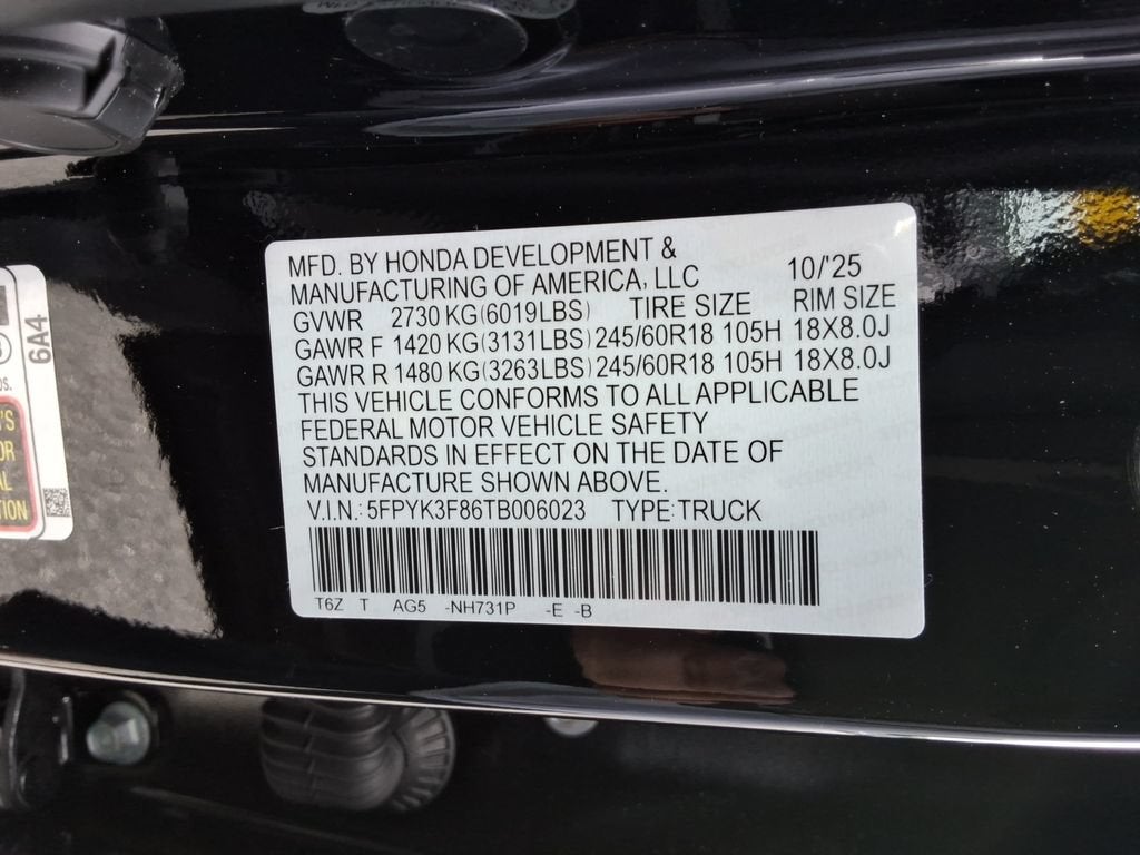 2026 Honda Ridgeline Black Edition