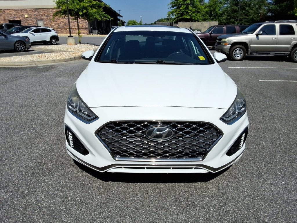 Used 2018 Hyundai Sonata Sport with VIN 5NPE34AFXJH599212 for sale in Dawsonville, GA