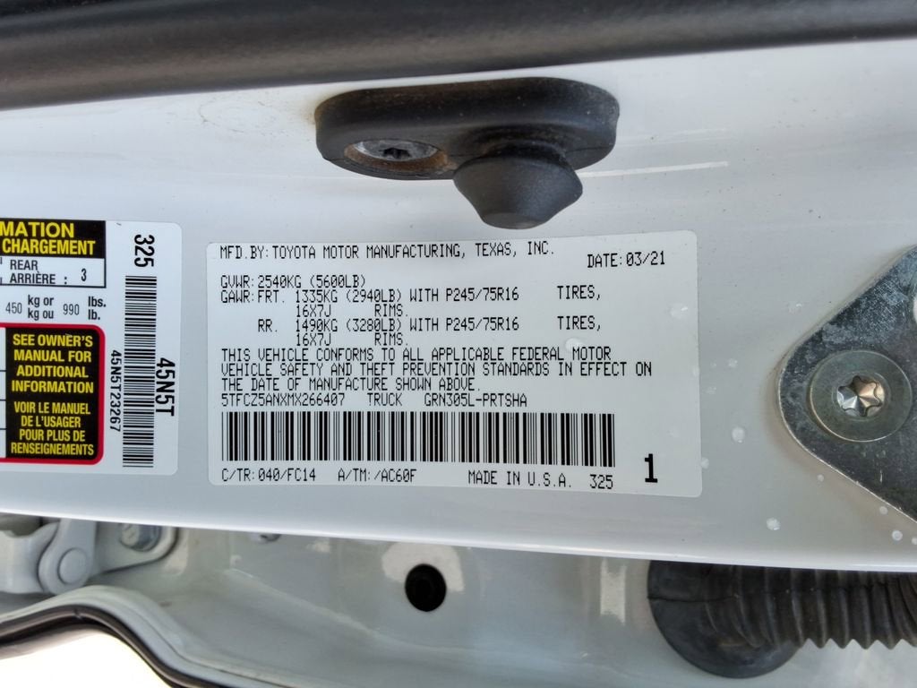 2021 Toyota Tacoma SR5 V6