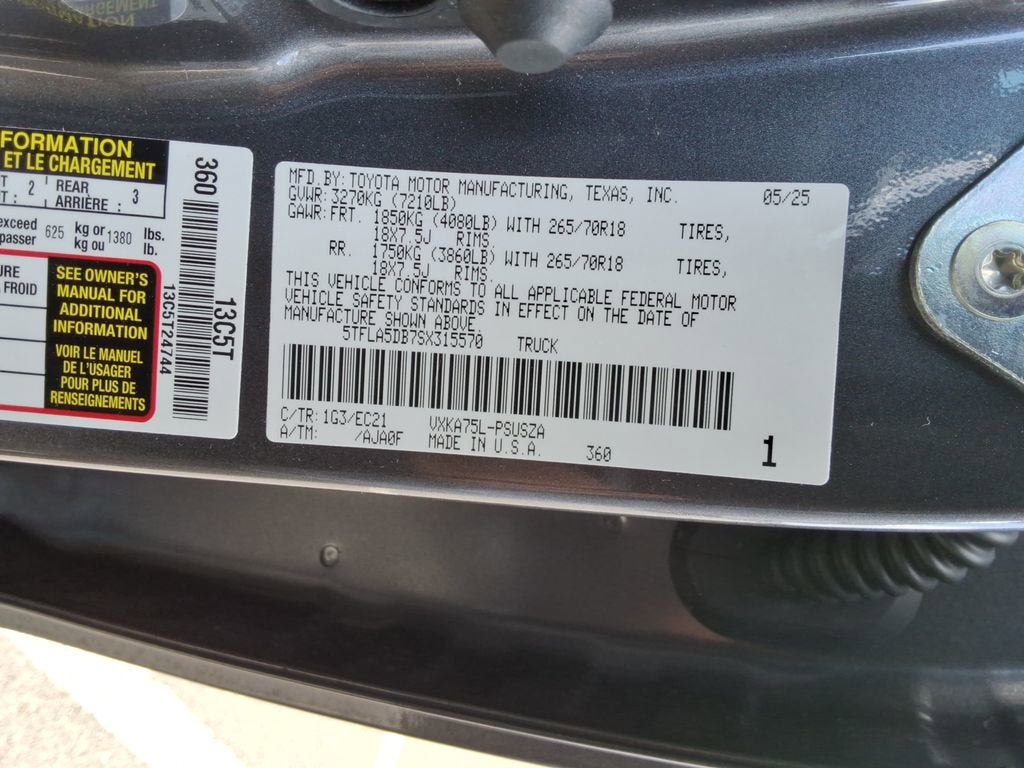 2025 Toyota Tundra SR5