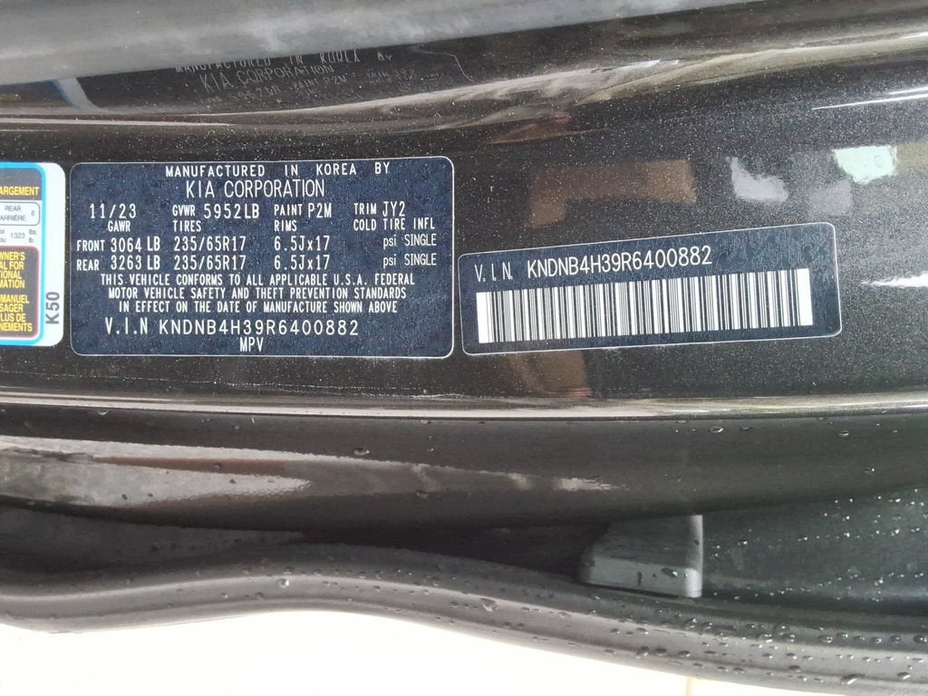 2024 Kia Carnival MPV LX Seat Package