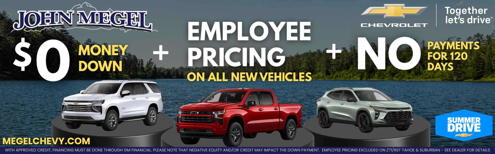 Employee Pricing on All New Vehicles