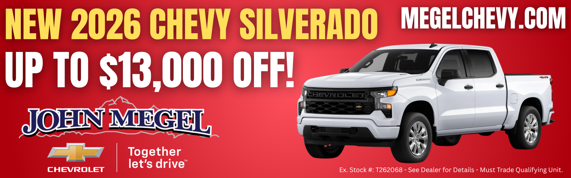 New 2026 Chevy Silverado Up to $13,000 OFF!