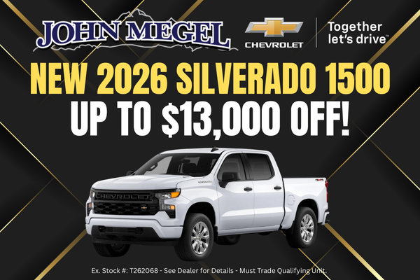 New 2026 Silverado 1500 Up to $13,000 OFF