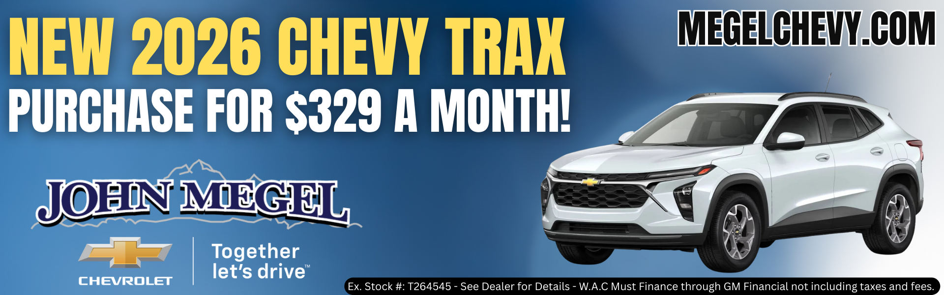 New Trax Purchase for $329 a Month