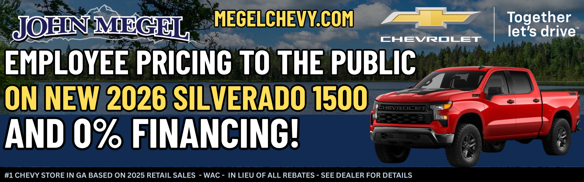 Employee Pricing on New 2026 Silverado 1500