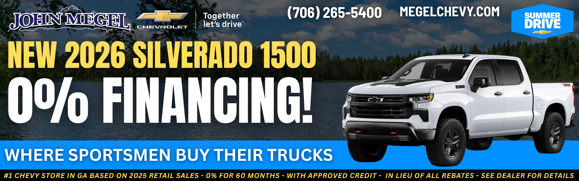 New 2026 Silverado 1500 0% Financing