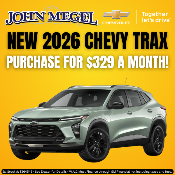 New 2026 Chevy Trax Purchase for $329 a Month!