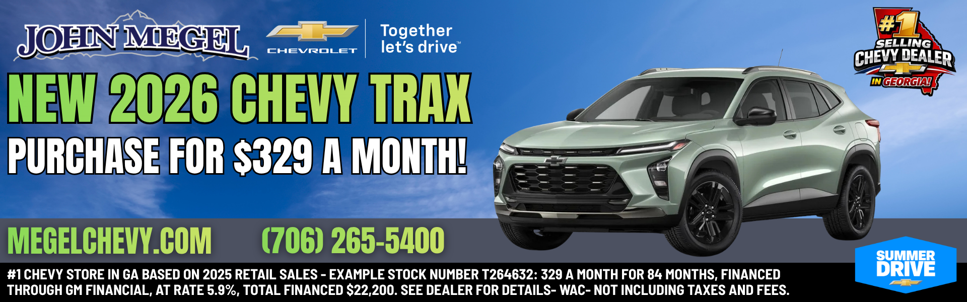 New 2026 Chevy Trax Purchase for $329 a Month