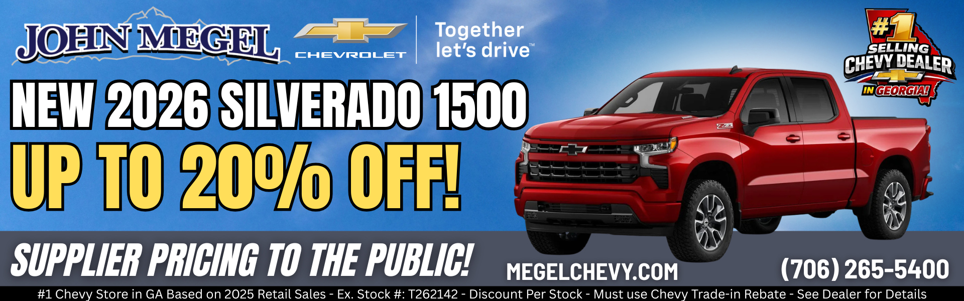 New 2026 Silverado 1500 Up to 20% OFF!