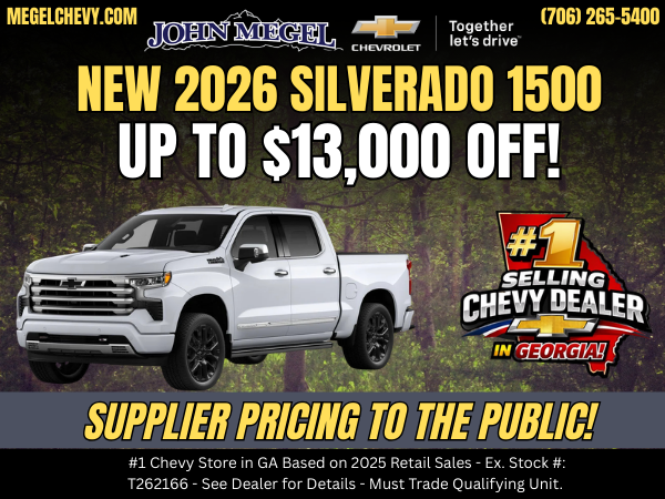 New 2026 Silverado 1500 Up to $13,000 OFF!