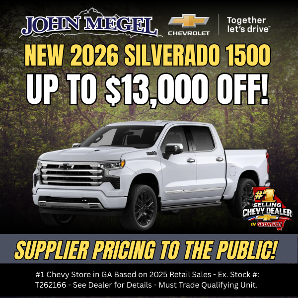 New 2026 Silverado 1500 Up to $13,000 OFF!